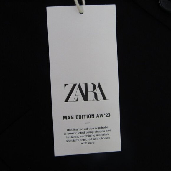 ZARA MAN 100% WOOL COAT LIMITED EDITION AW '23 SIZE L NEW WITH TAGS $229 - Picture 7 of 12